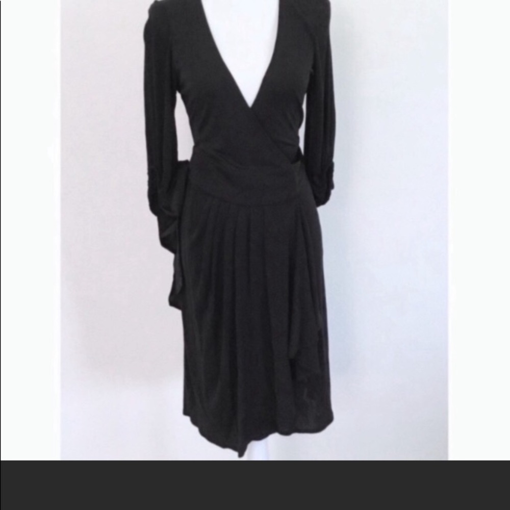 DVF  Silk Jersey Midi Wrap Dress | 6